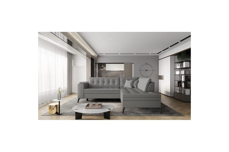 Seksjon Eltap Lanvin 260x210x93 cm - Softis 29, Høyre - Møbler - Sofaer - Sofa med sjeselong