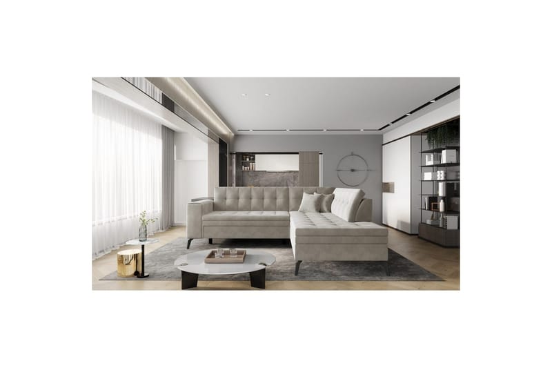 Seksjon Eltap Lanvin 260x210x93 cm - Sola 18, Høyre - Møbler - Sofaer - Sofa med sjeselong