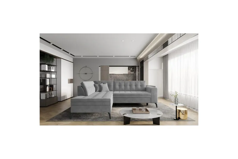 Seksjon Eltap Lanvin 260x210x93 cm - Sola 4, Venstre - Møbler - Sofaer - Sofa med sjeselong