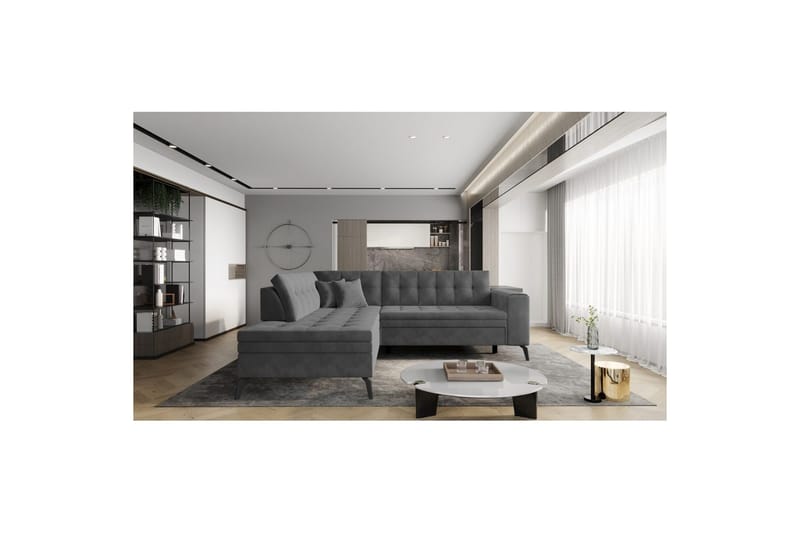 Seksjon Eltap Lanvin 260x210x93 cm - Sola 6, Venstre - Møbler - Sofaer - Sofa med sjeselong