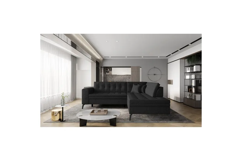 Seksjon Eltap Lanvin 260x210x93 cm - Vero 10, Høyre - Møbler - Sofaer - Sofa med sjeselong