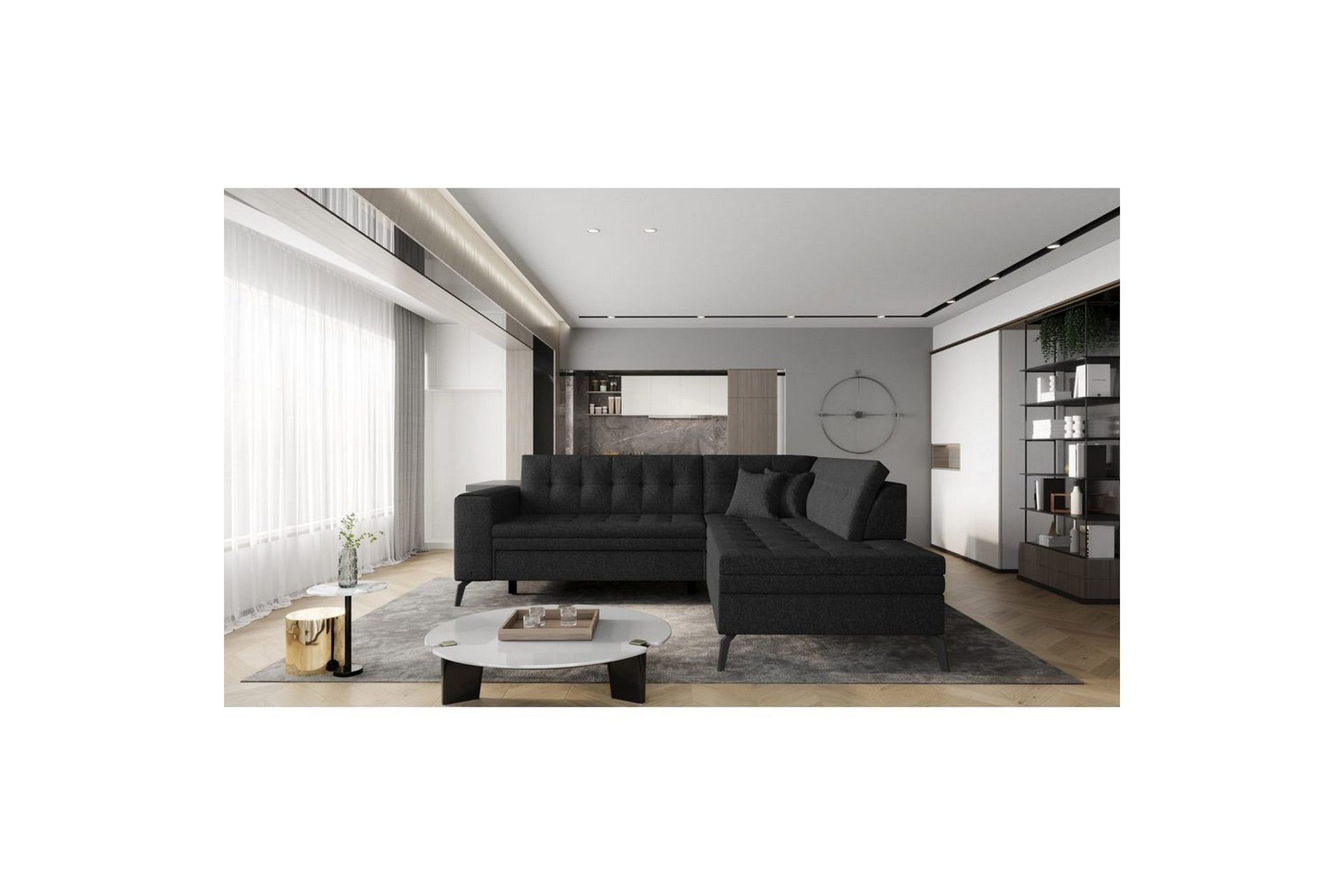 Seksjon Eltap Lanvin 260x210x93 cm - Vero 10, Høyre