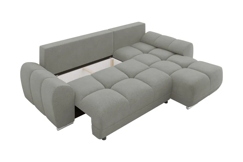 Simerly Sofa med Divan 3-seter - Mørk grå - Møbler - Sofaer - Sofa med sjeselong