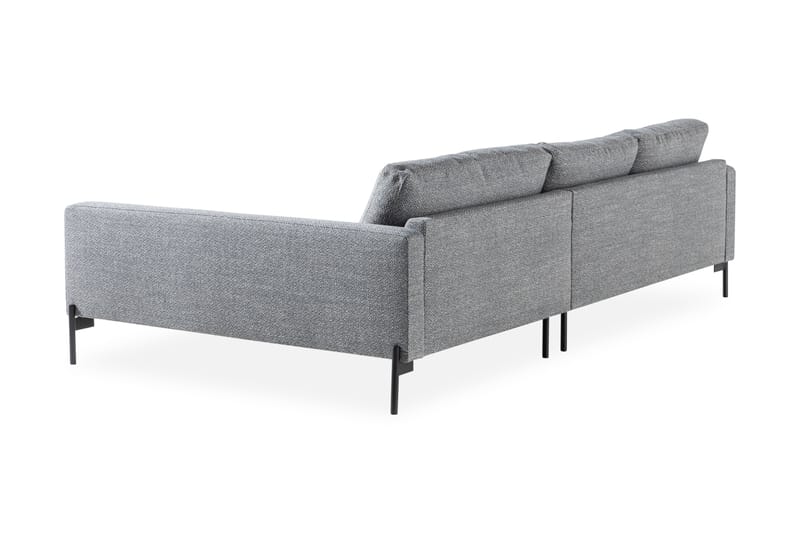 Skonsam Divansofa Høyre - Grå - Sofa med sjeselong - 4 seters sofa med divan