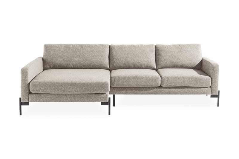 Skonsam Divansofa Venstre - Beige - Sofa med sjeselong - 4 seters sofa med divan