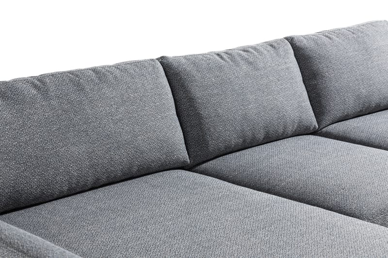 Skonsam Divansofa Venstre - Grå - Sofa med sjeselong - 4 seters sofa med divan