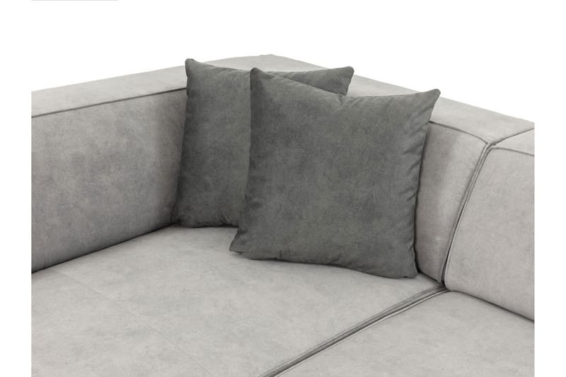 Slucajno 6-seters Sofa Venstre - Lysegrå - Møbler - Sofaer - Sofa med sjeselong