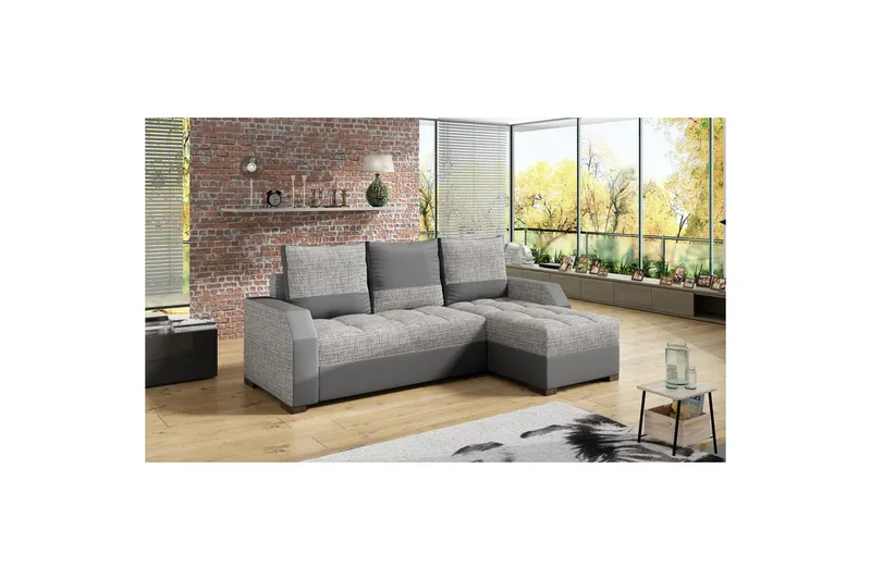 Sofa Eltap Aris 250x90 x150 cm, Berlin 01, Soft 29, Grå