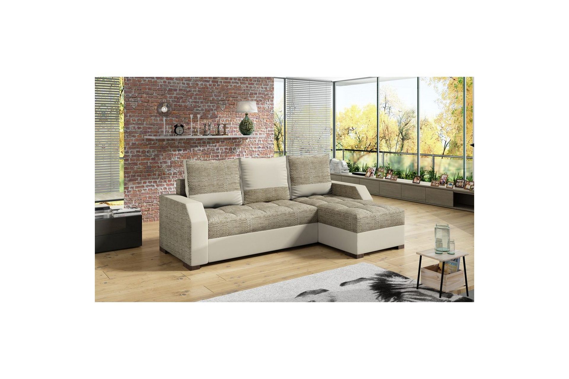 Sofa Eltap Aris 250x90 x150 cm - Berlin 03, Soft 33, Beige