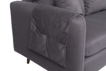 Sofiko Divansofa Høyre - Antrasitt/Natur - Møbler - Sofaer - Sofa med sjeselong