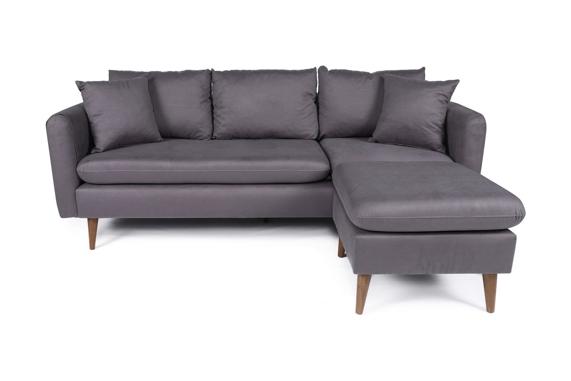 Sofiko Divansofa Høyre - Antrasitt/Natur