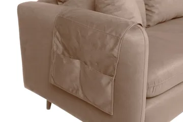 Sofiko Divansofa Høyre - Brun/Natur - Møbler - Sofaer - Sofa med sjeselong