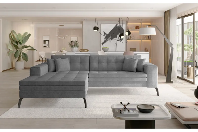 Solangis Divansofa Venstre, Grå
