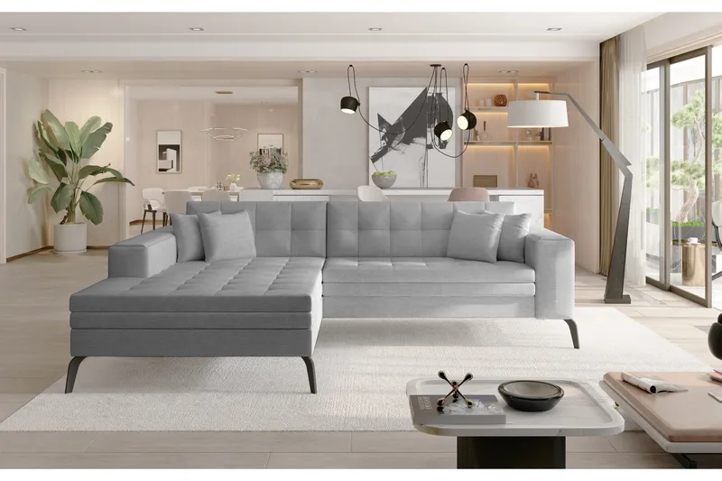 Solangis Divansofa Venstre, Grå