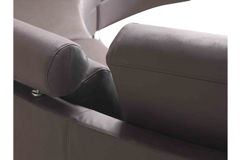 Sovesofa 448 cm - Brun - Møbler - Sofaer - Skinnsofaer