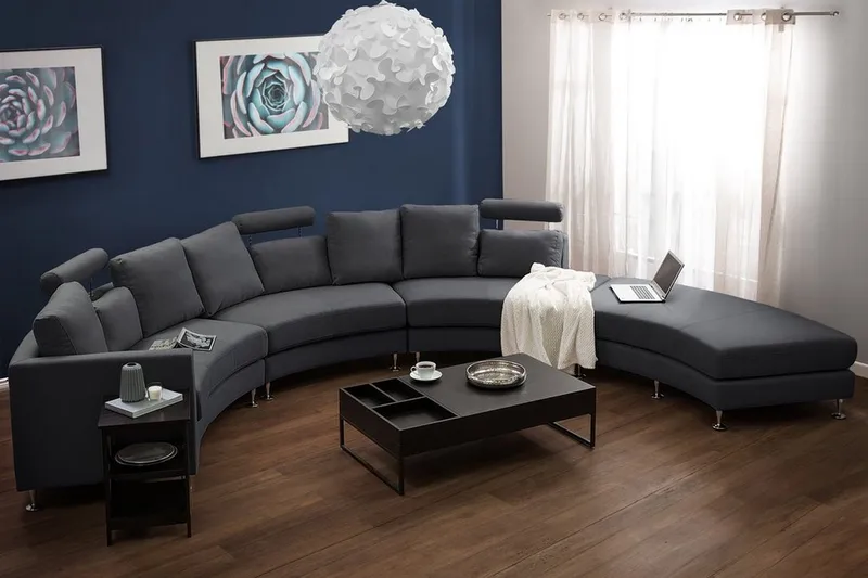 Sovesofa 448 cm - Grå - Møbler - Sofaer
