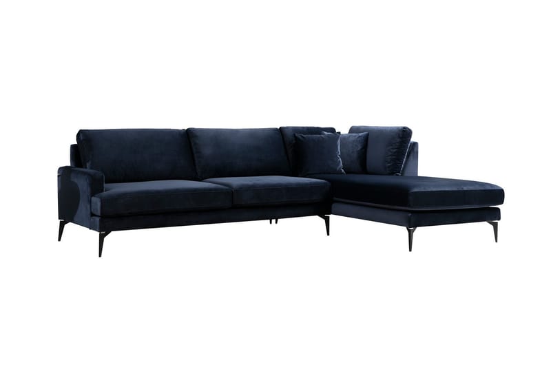 Stacker Hjørnesofa med Divan Høyre - Blå - Møbler - Sofaer - Sofa med sjeselong