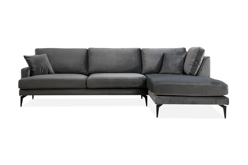 Stacker Hjørnesofa med Divan Høyre - Svart - Sofa med sjeselong