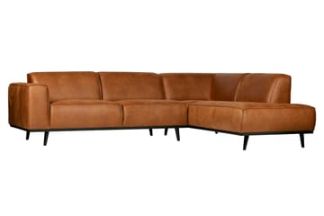 Statement Hjørnesofa - Konjakk - Møbler - Sofaer - Sofa med sjeselong