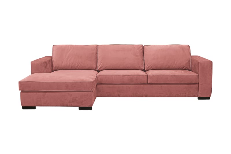 Steinland Divansoffa Venstre - Rosa - 3 seters sofa med divan - Sofa med sjeselong