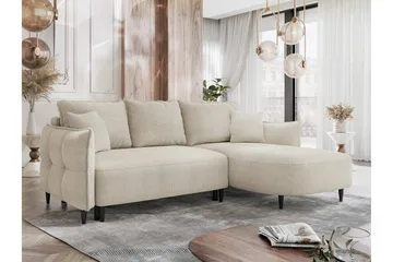Sycylia Sofa med Divan 3-seter - Beige - Møbler - Sofaer - Sofa med sjeselong