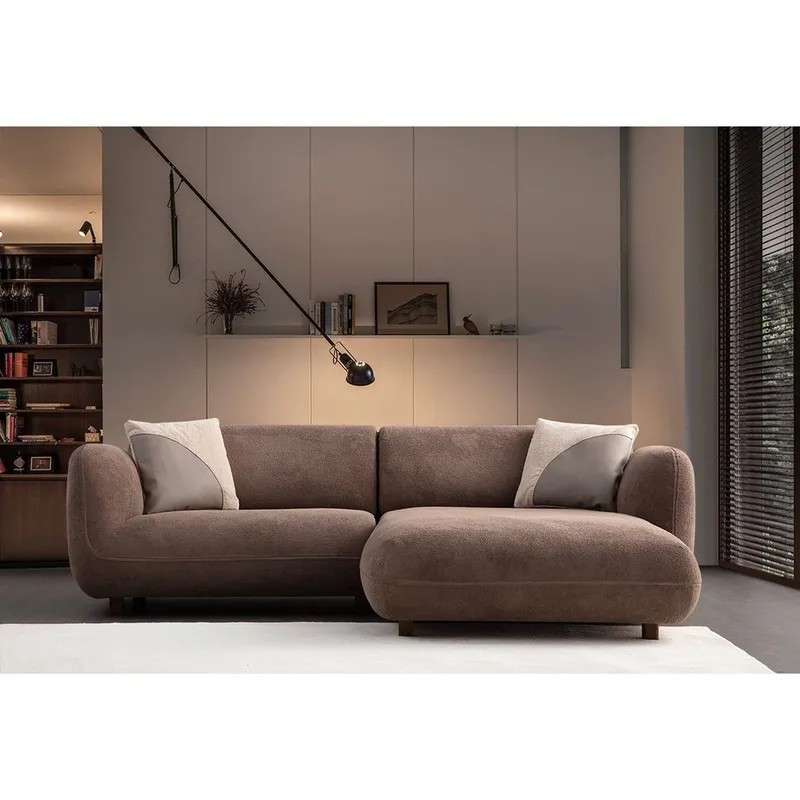 Talrosen 3-seters sofa med Sjeselong - Brun - Møbler - Sofaer - Sofa med sjeselong