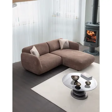 Talrosen 3-seters sofa med Sjeselong - Brun - Møbler - Sofaer - Sofa med sjeselong
