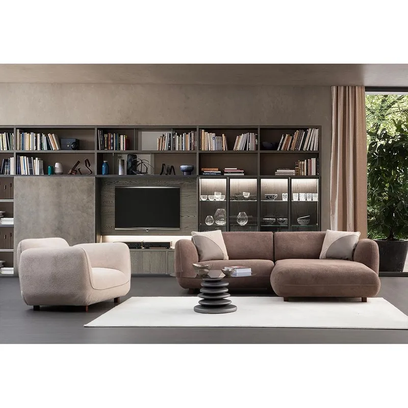 Talrosen 3-seters sofa med Sjeselong - Brun - Møbler - Sofaer - Sofa med sjeselong