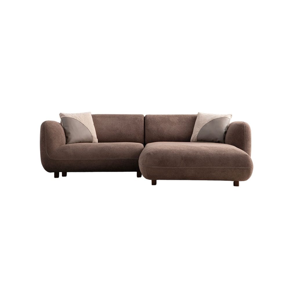 Talrosen 3-seters sofa med Sjeselong - Brun