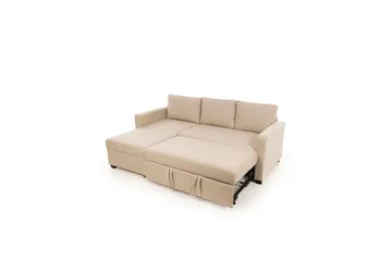 Tareen Sofa med Divan 3-seter - Beige - Møbler - Sofaer - Sovesofaer - Sovesofa divan