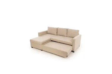 Tareen Sofa med Divan 3-seter - Beige - Møbler - Sofaer - Sovesofaer - Sovesofa divan