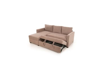 Tareen Sofa med Divan 3-seter - Brun - Møbler - Sofaer - Sovesofaer - Sovesofa divan