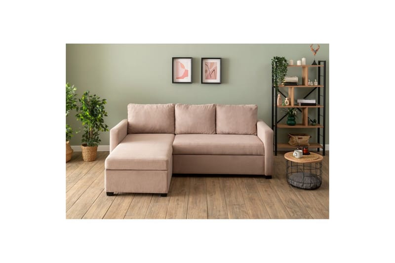 Tareen Sofa med Divan 3-seter - Brun - Møbler - Sofaer - Sofa med sjeselong