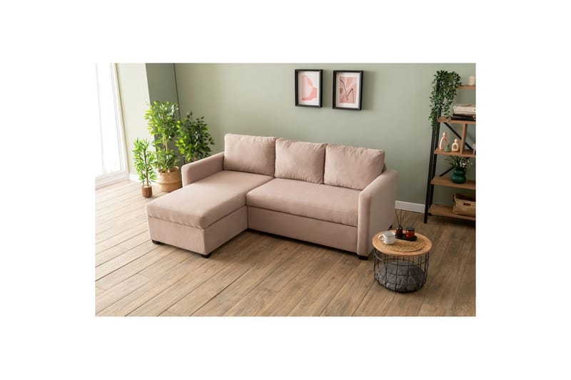 Tareen Sofa med Divan 3-seter - Brun - Møbler - Sofaer - Sofa med sjeselong