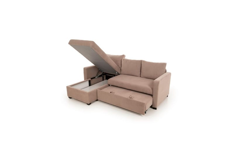Tareen Sofa med Divan 3-seter - Brun - Møbler - Sofaer - Sofa med sjeselong