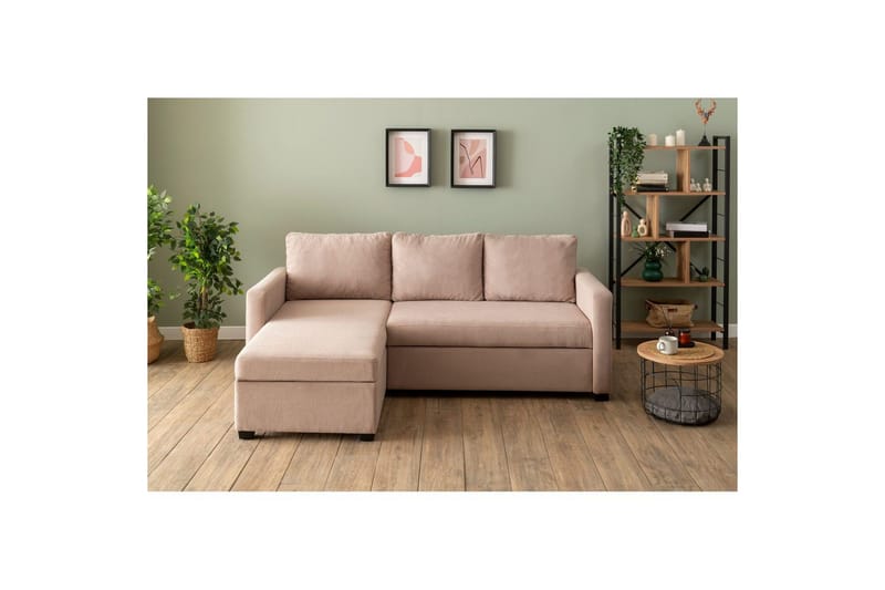 Tareen Sofa med Divan 3-seter - Brun - Møbler - Sofaer - Sofa med sjeselong