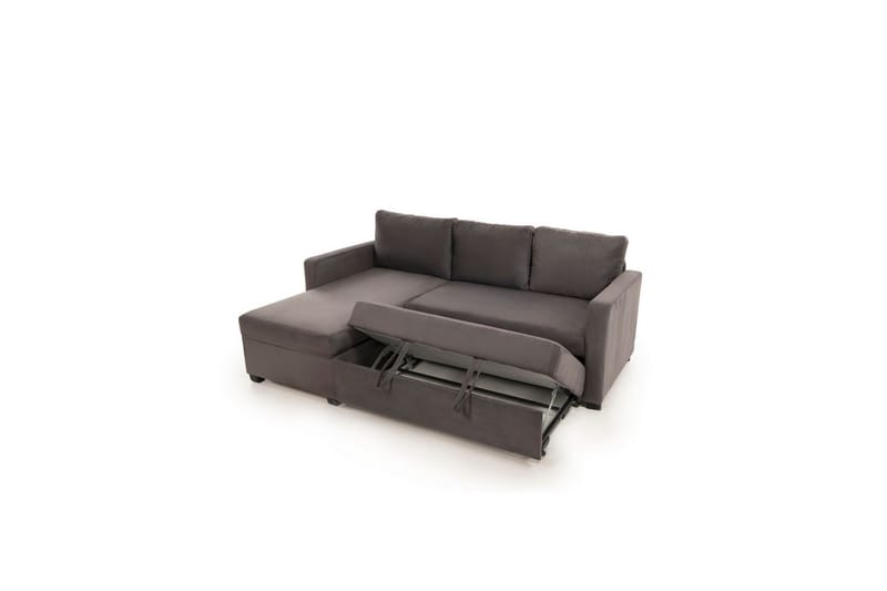 Tareen Sofa med Divan 3-seter - Grå - Møbler - Sofaer - Sofa med sjeselong