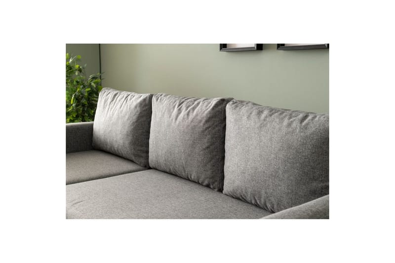 Tareen Sofa med Divan 3-seter - Lysegrå - Møbler - Sofaer - Sofa med sjeselong