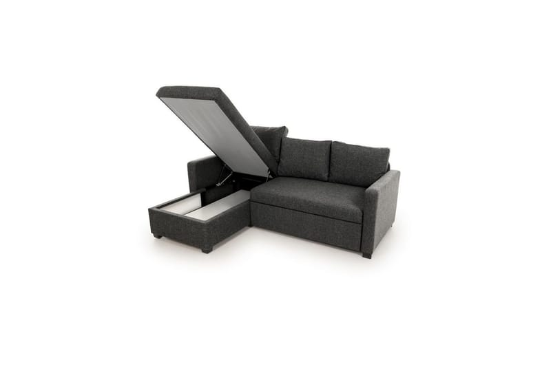 Tareen Sofa med Divan 3-seter - Mørkegrå - Møbler - Sofaer - Sofa med sjeselong
