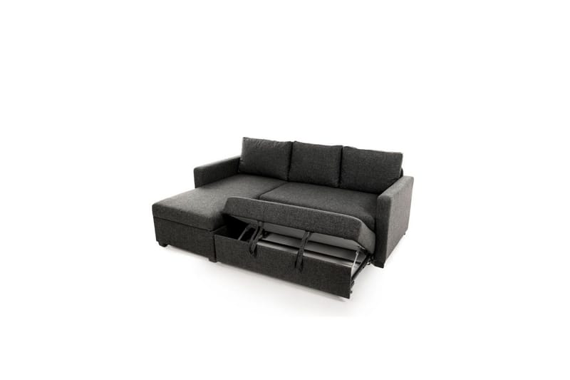 Tareen Sofa med Divan 3-seter - Mørkegrå - Møbler - Sofaer - Sofa med sjeselong
