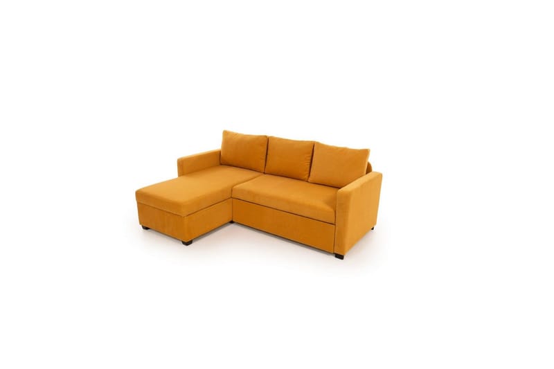 Tareen Sofa med Divan 3-seter - Sennepsgul - Møbler - Sofaer - Sofa med sjeselong