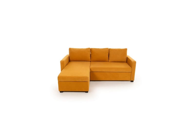Tareen Sofa med Divan 3-seter, Sennepsgul