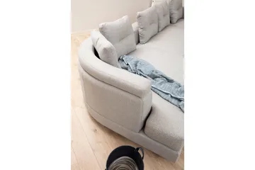 Tekawa Sofa m. Divan 4-seters - Lysegrå - Møbler - Sofaer - U-sofa