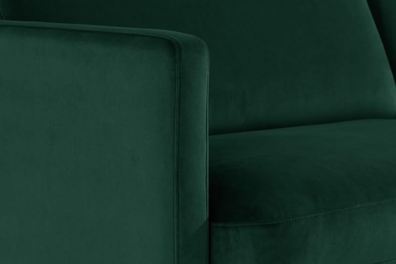 Teodin 2,5-seters Fløyelssofa med Sjeselong Høyre - Grønn - Møbler - Sofaer - Sofa med sjeselong