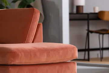 Teodin 2,5-seters Fløyelssofa med Sjeselong Høyre - Rosa - Møbler - Sofaer - Sofa med sjeselong