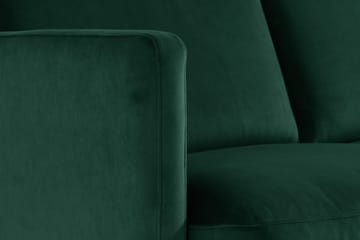 Teodin Fløyelssofa 2-seters med Divan Høyre - Grønn - Møbler - Sofaer - Sofa med sjeselong