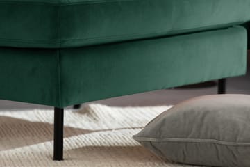 Teodin Fløyelssofa 2-seters med Divan Høyre - Grønn - Møbler - Sofaer - Sofa med sjeselong