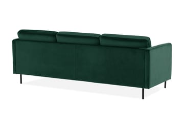 Teodin Fløyelssofa 2-seters med Divan Høyre - Grønn - Møbler - Sofaer - Sofa med sjeselong