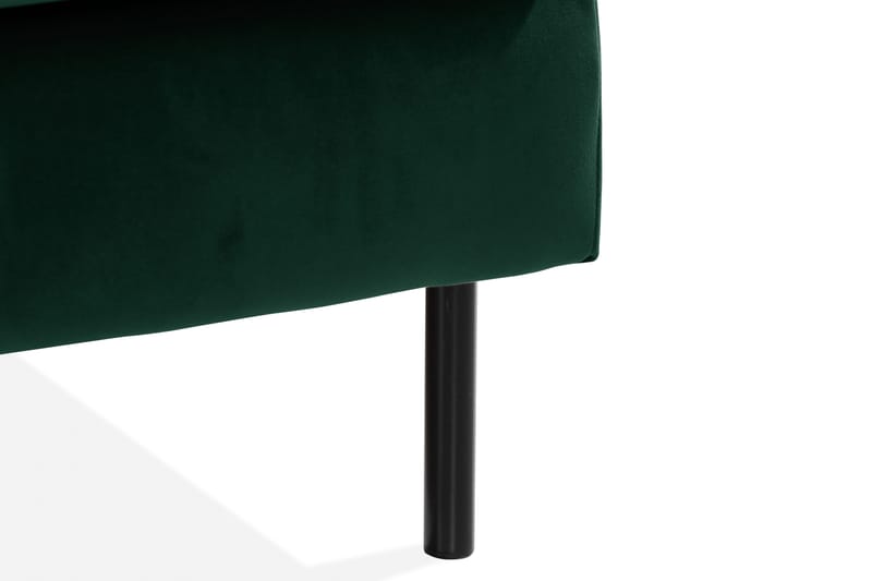 Teodin Fløyelssofa 2-seters med Divan Venstre - Grønn - Møbler - Sofaer - Sofa med sjeselong