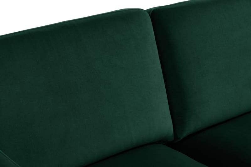Teodin Fløyelssofa 2-seters med Divan Venstre - Grønn - Møbler - Sofaer - Sofa med sjeselong